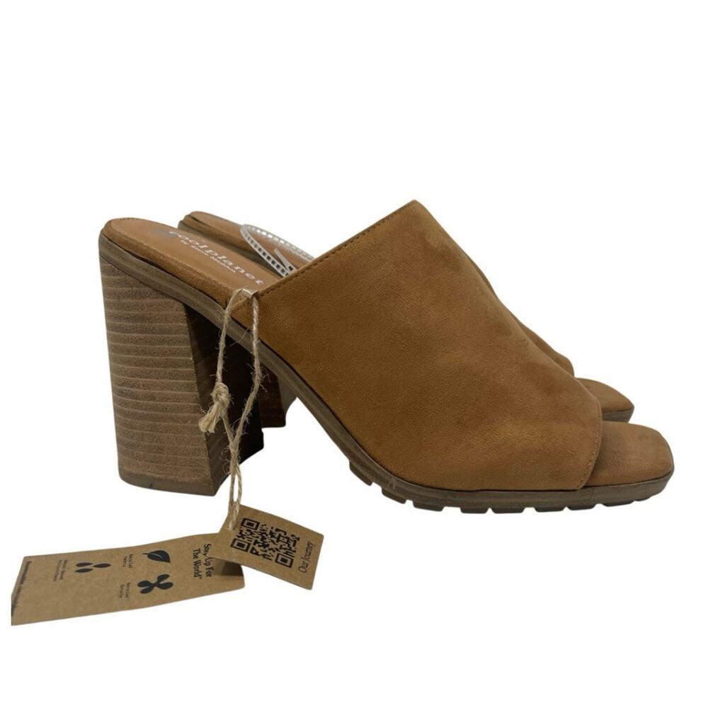 Cool Planet Steve Madden Newbury Sandals Womens Size 11 Chunky Heeled Mules NEW - Picture 1 of 13